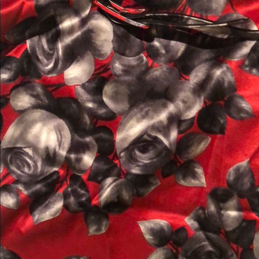 NWT YOANA BARASCHI size 4 red and gray dress - Picture 2 of 7